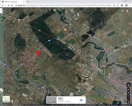 Teren de vanzare langa comuna Sabareni,   500mp intravilan,   la 10km de Bucuresti