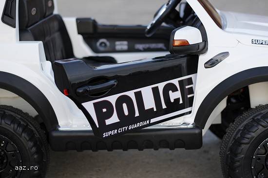 Masinuta Ford Ranger F650 POLICE echipata STANDARD #Alb