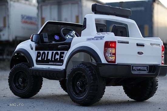 Masinuta Ford Ranger F650 POLICE echipata STANDARD #Alb