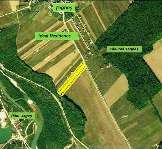 Vand  teren in Domnesti,   Ilfov,   sat Teghes,   12 Loturi x 598 mp,   total teren 7176mp