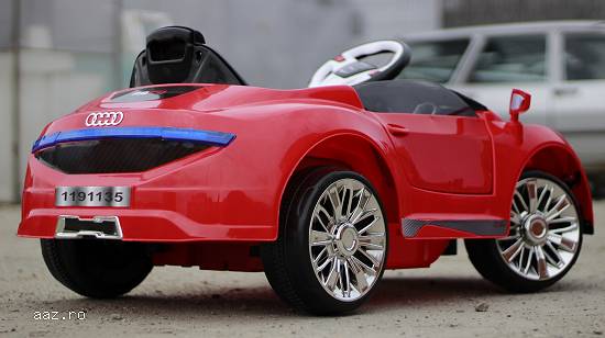 Masinuta electrica pentru copii AD R-COUPE echipata STANDARD #Rosu