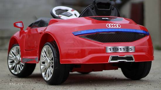 Masinuta electrica pentru copii AD R-COUPE echipata STANDARD #Rosu