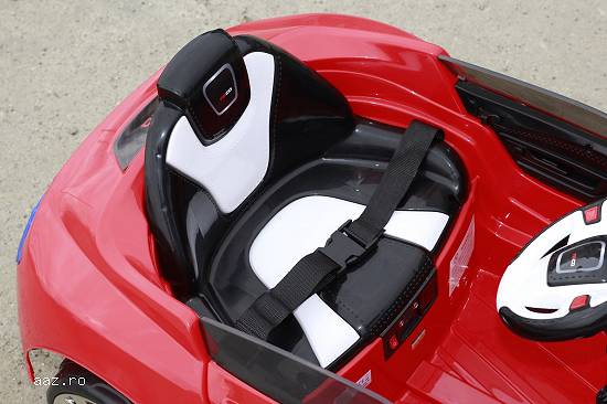 Masinuta electrica pentru copii AD R-COUPE echipata STANDARD #Rosu