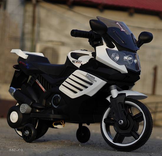 Motocicleta electrice pentru copii LQ158 20W STANDARD #Alb