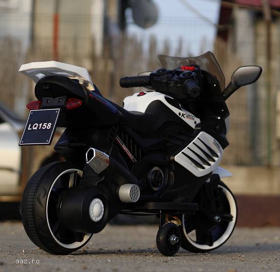 Motocicleta electrice pentru copii LQ158 20W STANDARD #Alb