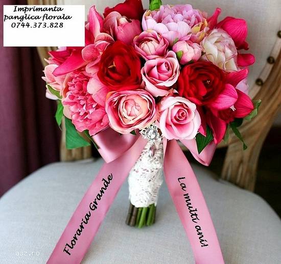 Imprimanta panglica florarii.Aveti o florarie si doriti sa va personalizati panglicile florale