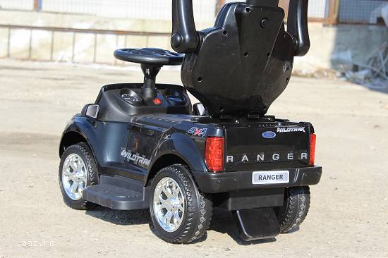 Carut pentru plimbat copii 2 in 1 Ford Ranger STANDARD #Negru