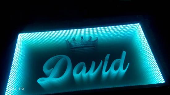 Masa 3D personalizata,   masa infinity,   masa sticla LED