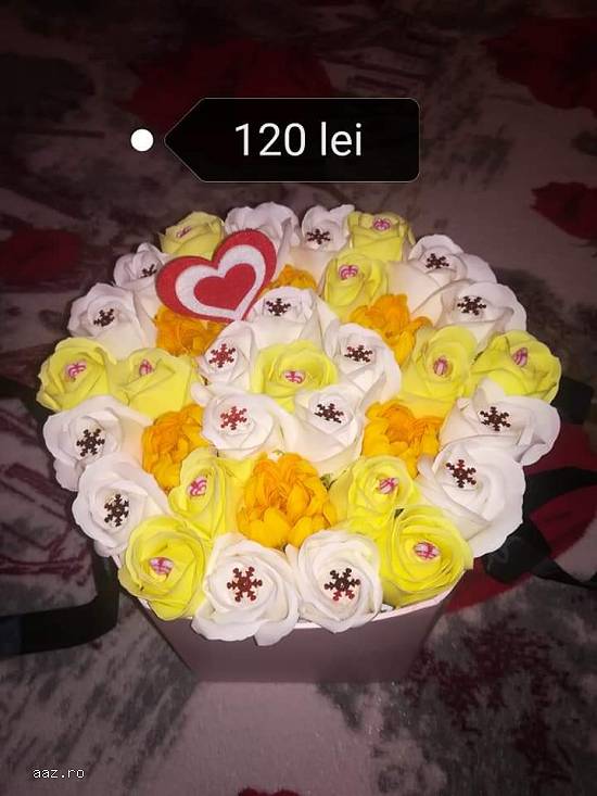 Aranjamente trandafiri din săpun disponibile