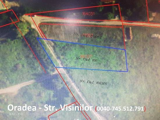 Teren intravilan de vanzare str. Visinilor,   Oradea