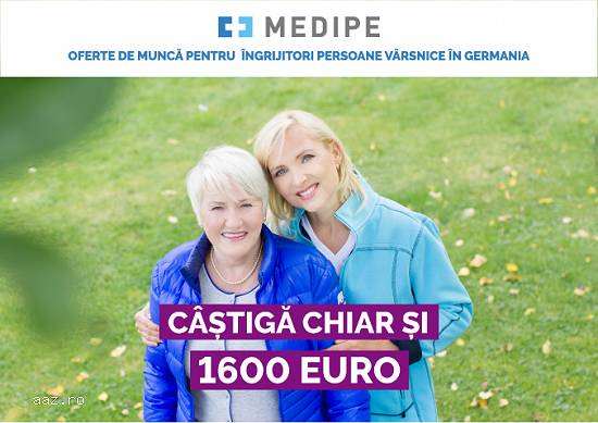 Locuri de munca la ingrijire de batrani in Germania