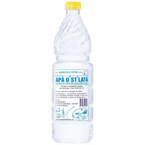 Vindem apă distilată ( obținută prin metoda distilării )