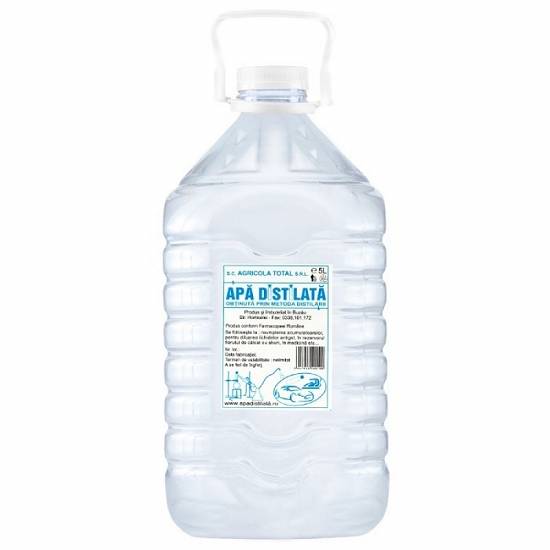 Vindem apă distilată ( obținută prin metoda distilării )