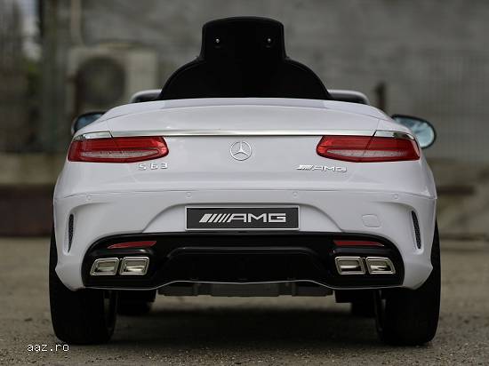 Kinderauto Mercedes S63 12V PREMIUM #Alb