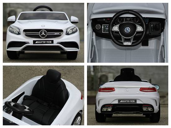 Kinderauto Mercedes S63 12V PREMIUM #Alb