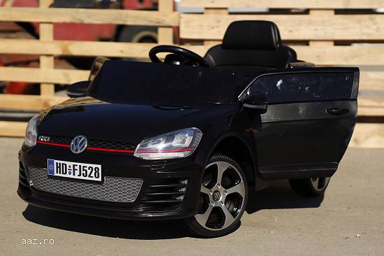 Kinderauto VW Golf GTI 2x30W 12V STANDARD #Negru
