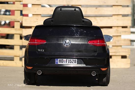 Kinderauto VW Golf GTI 2x30W 12V STANDARD #Negru