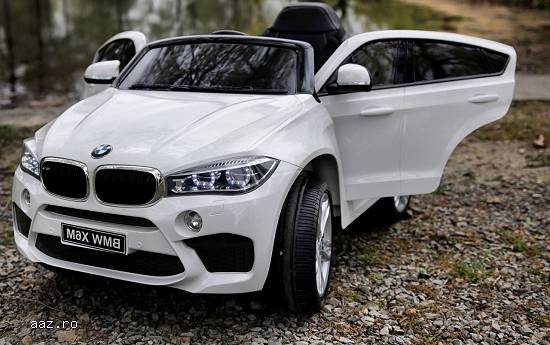 Masinuta electrica Kinderauto BMW X6M 2x35W STANDARD #Alb