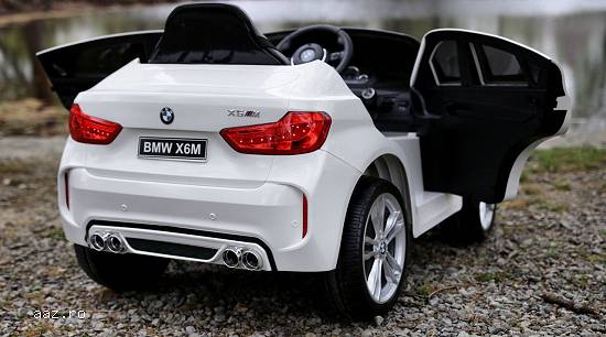 Masinuta electrica Kinderauto BMW X6M 2x35W STANDARD #Alb