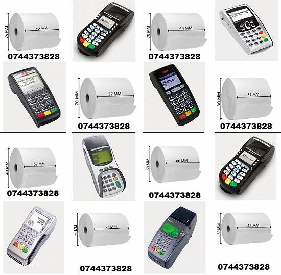 Role de hartie pentru POS-uri Ingenico,   VeriFone si Hypercom Optimum.