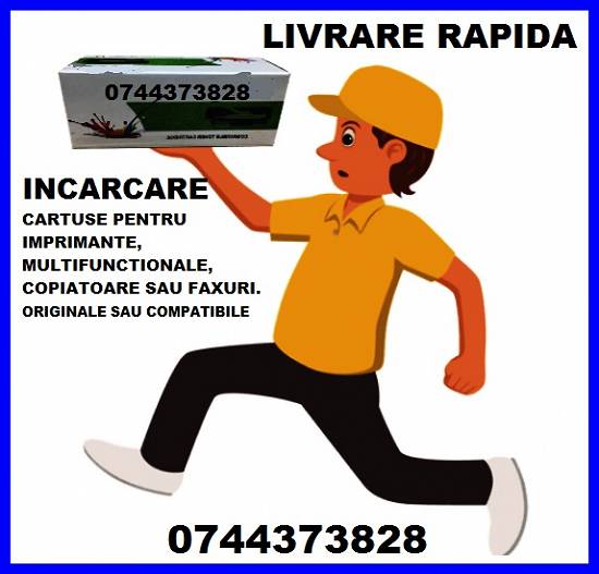 Incarcare rapida pentru cartuse imprimante cu testare si livrare in Bucuresti si Ilfov.
