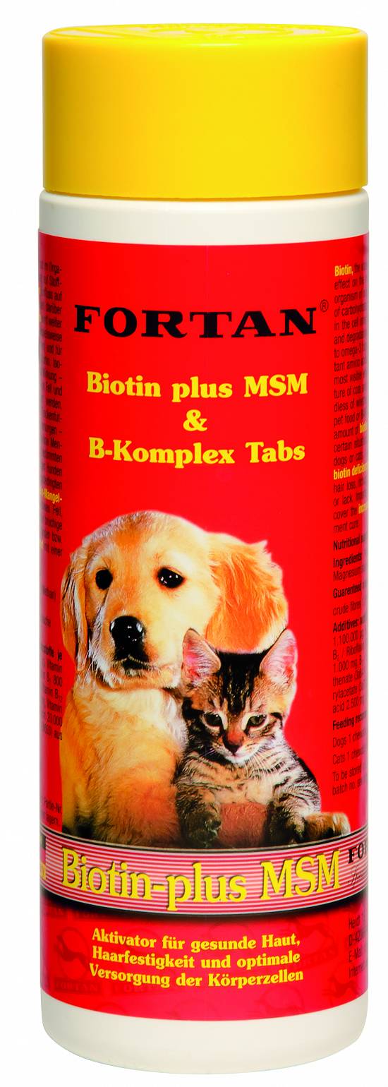 Supliment pentru animale MSM + Biotina tablete