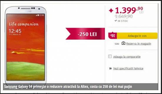 Tel Samsung S4 64GB White Dual SIM