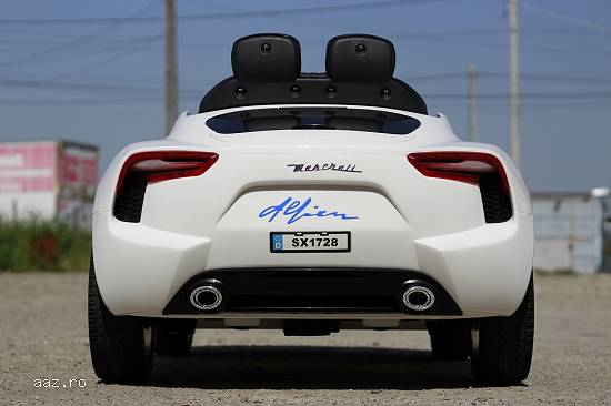 Masinuta electrica Maserati Alfieri echipata STANDARD #Alb