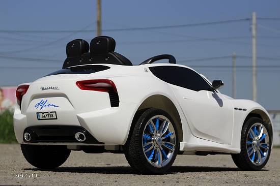 Masinuta electrica Maserati Alfieri echipata STANDARD #Alb