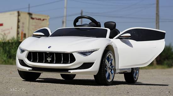 Masinuta electrica Maserati Alfieri echipata STANDARD #Alb