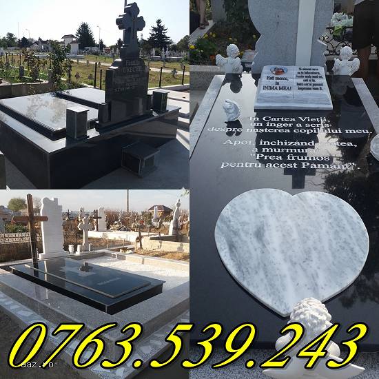 Monumente Funerare  Cavouri Borduri Morminte  Marmura Granit