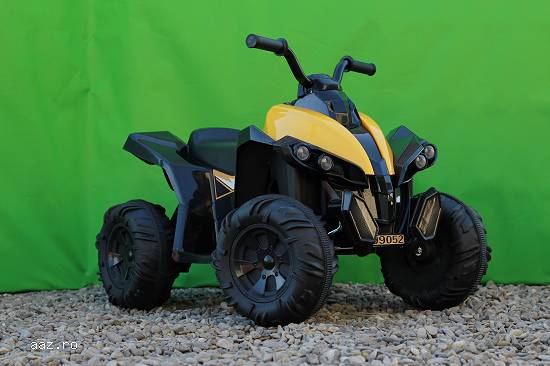 Mini ATV electric pentru copii Tiger 35W 12V #Galben