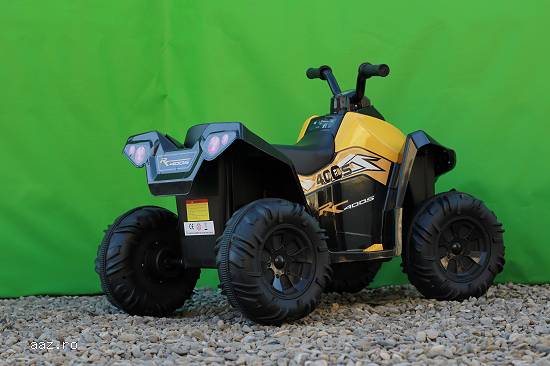 Mini ATV electric pentru copii Tiger 35W 12V #Galben