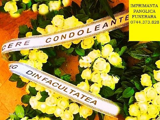 Imprimanta  mesaj panglica funerara