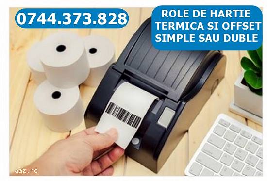 Rola hartie imprimante AURES ODP160/200,  TRP100 ; Epson TM-T 70,  TM-T88;Birch PRP-085,  BP-003BN/3