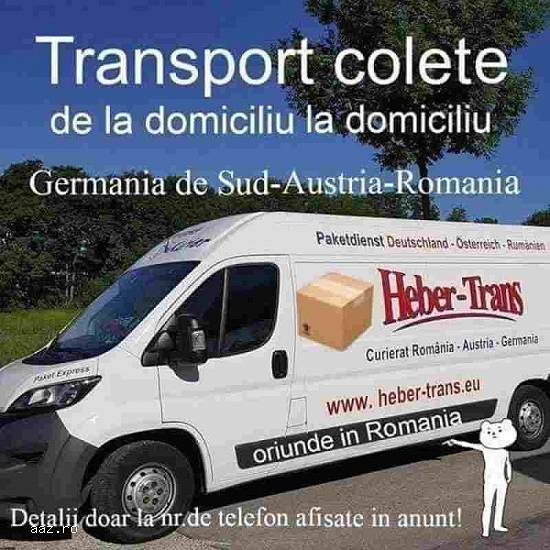 Transport colete,   pachete Germania -Austria -Romania de la adresa la adresa