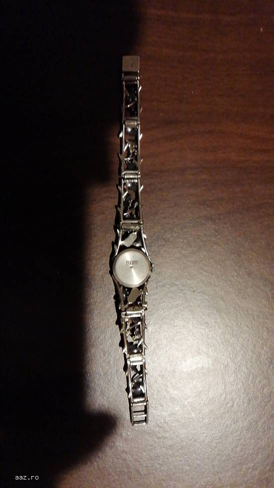 Ceas,   colier și brățară din argint cu fildeș,   un set foarte vechi și frumos