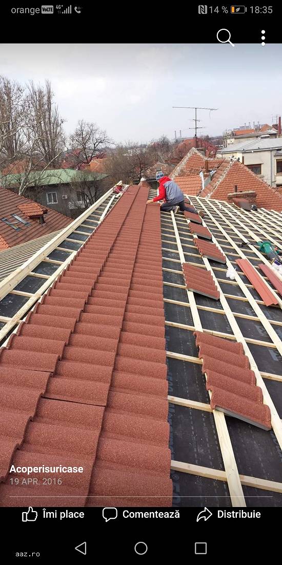 Acoperise țiglă metalica și ceramica