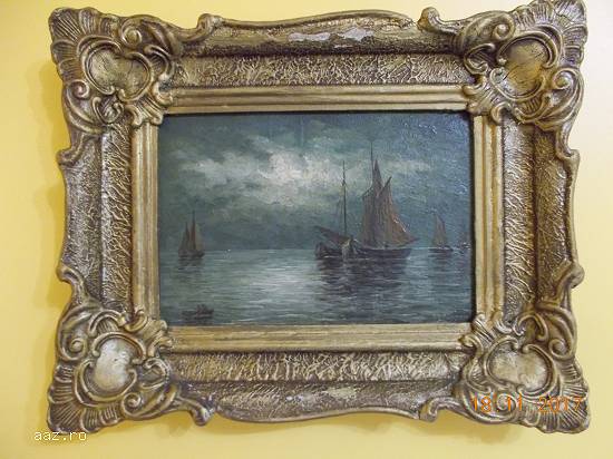 Vand tablouri picturi ulei pe carton - lot 2