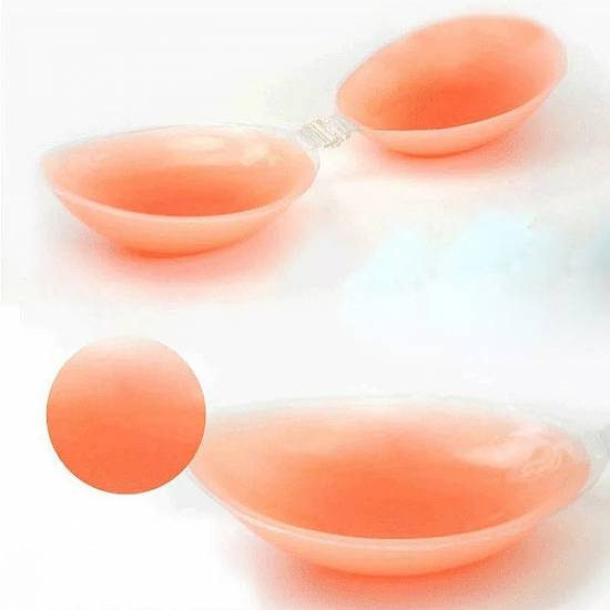 Sutien din silicon cu efect Push-Up fara bretele