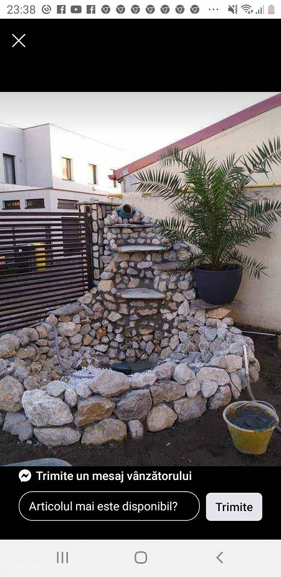 Vand piatră de munte Grătare cascade de curte
