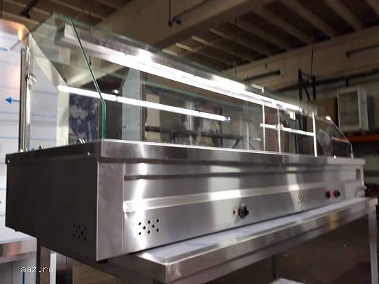 Vitrina calda inox (Bain marie) de banc