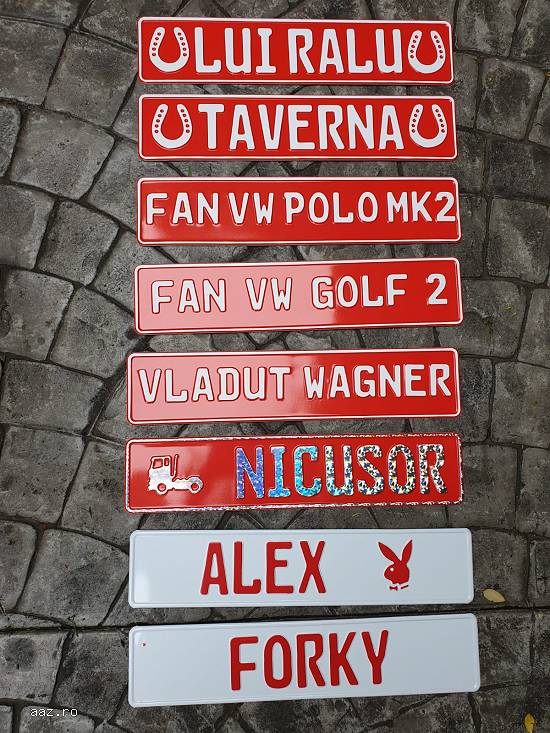 Placute personalizate