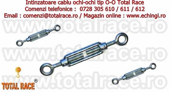 Intinzatoare cablu cu doua ochiuri de prindere Total Race