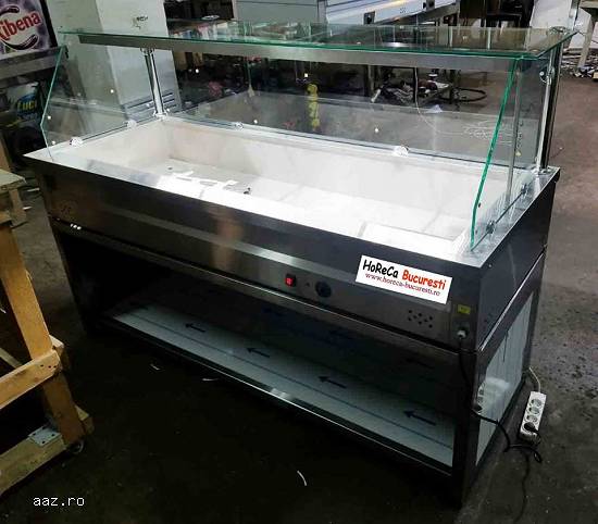 Vitrina rece inox pe suport pt autoservire