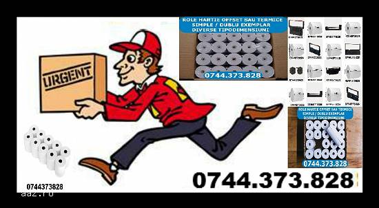 Role de hartie simple sau duble  0744373828 offset sau termice,   cu livrare rapida la sediul societ