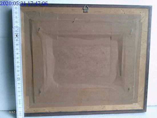 Tablou vechi peisaj 32 x 27 cm