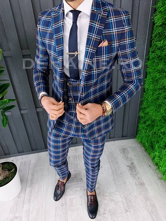 Costum pentru barbati engros ( sacou + vesta + pantaloni)