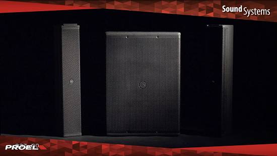 Proel SESSION6,   sistem audio line array activ pentru sonorizari mobile
