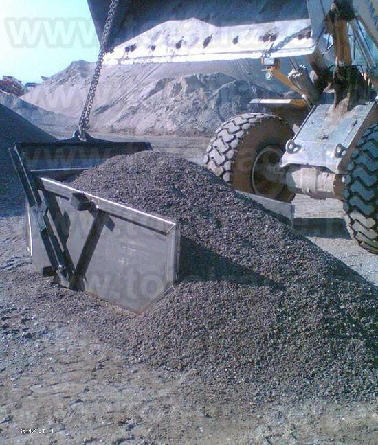 Haba macara metalica Bena macara cu autodescarcare Haba basculabila